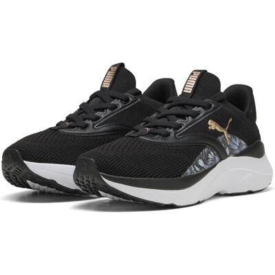 Puma Damen, Laufschuhe, Softride Mayve Bloom Wns (36), Schwarz, Gold, Rosa, Silber Puma Damen, Laufschuhe, Softride Mayve Bloom Wns (36), Schwarz, Gold, Rosa, Silber