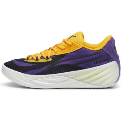 Puma Unisex, Hallenschuhe, All-Pro NITRO (41), Weiss, Pink, Gelb, Violett Puma Unisex, Hallenschuhe, All-Pro NITRO (41), Weiss, Pink, Gelb, Violett