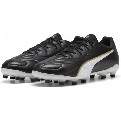 Puma Herren, Fussballschuhe, KING 20 MATCH FG/AG (42.5), Weiss, Gold, Schwarz Puma Herren, Fussballschuhe, KING 20 MATCH FG/AG (42.5), Weiss, Gold, Schwarz