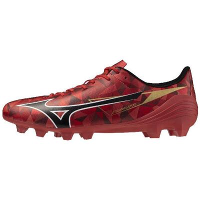 Mizuno, Herren, Fussballschuhe, Alfa II Select FG Fussballschuhe (40), Mehrfarbig, Gold, Rot, Schwarz Mizuno, Herren, Fussballschuhe, Alfa II Select FG Fussballschuhe (40), Mehrfarbig, Gold, Rot, Schwarz