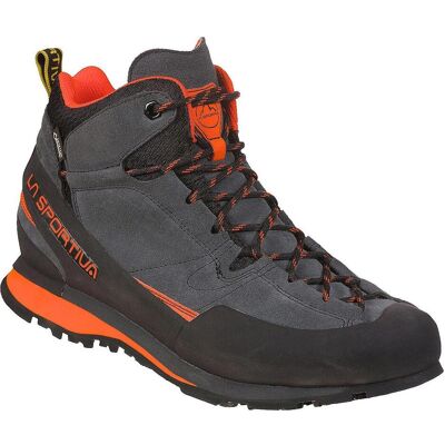 La Sportiva Boulder X Mid Gtx Grau / Orange - Herren Gore-Tex Wander- & Trekkingstiefel La Sportiva Boulder X Mid Gtx Grau / Orange - Herren Gore-Tex Wander- & Trekkingstiefel