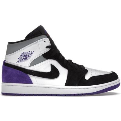 Air Jordan, Herren, Sneakers, 1 Mid SE Varsity Purple Basketball Shoes - 852542-105, Weiss, Schwarz, Pink, Violett, (43) Air Jordan, Herren, Sneakers, 1 Mid SE Varsity Purple Basketball Shoes - 852542-105, Weiss, Schwarz, Pink, Violett, (43)