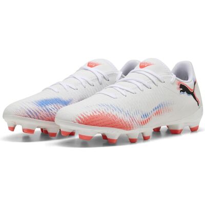 Puma Herren, Fussballschuhe, Future 8 Play Fg/Ag (45), Orange, Rot, Weiss Puma Herren, Fussballschuhe, Future 8 Play Fg/Ag (45), Orange, Rot, Weiss