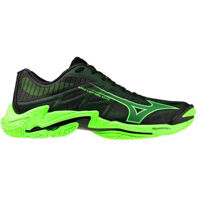 Mizuno, Unisex, Hallenschuhe, Wave Lightning Elite (46), Grün, Schwarz Mizuno, Unisex, Hallenschuhe, Wave Lightning Elite (46), Grün, Schwarz