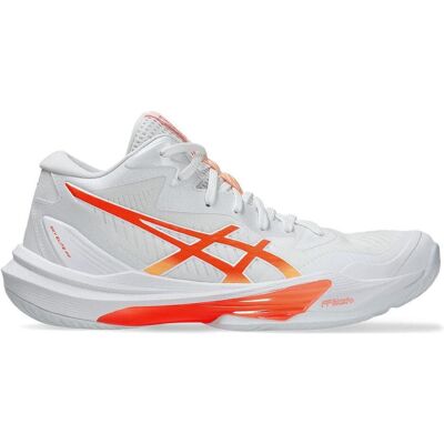 ASICS Performance, Damen, Hallenschuhe, Sky Elite Ff Mt 3 Damen (40.5), Orange, Weiss ASICS Performance, Damen, Hallenschuhe, Sky Elite Ff Mt 3 Damen (40.5), Orange, Weiss