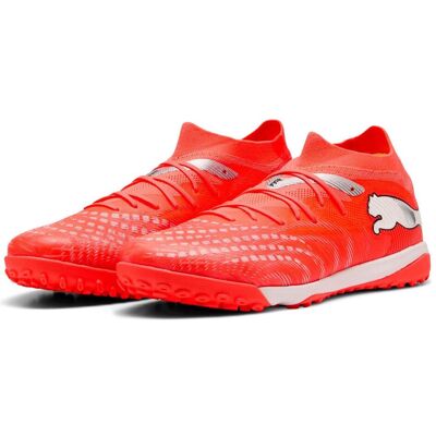 Puma Herren, Fussballschuhe, Future 9 Match Tt (45.5), Rot, Weiss, Schwarz, Silber Puma Herren, Fussballschuhe, Future 9 Match Tt (45.5), Rot, Weiss, Schwarz, Silber