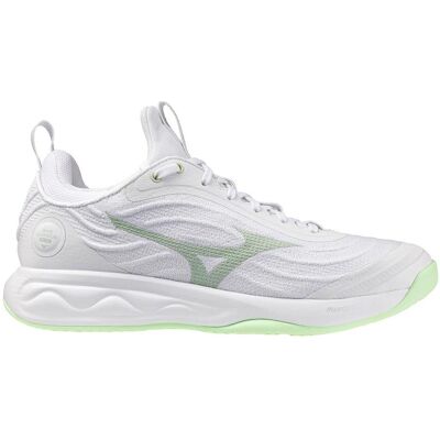 Mizuno, Damen, Hallenschuhe, Wave Luminous Elite (40), Mehrfarbig, Weiss, Grau Mizuno, Damen, Hallenschuhe, Wave Luminous Elite (40), Mehrfarbig, Weiss, Grau