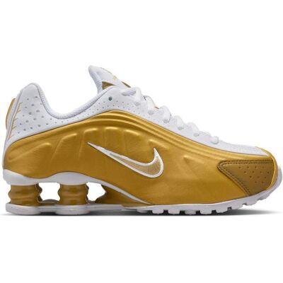 Nike, Sneakers, Shox Sportschuhe in Metallic-Gold, Weiss, Gold, (38) Nike, Sneakers, Shox Sportschuhe in Metallic-Gold, Weiss, Gold, (38)