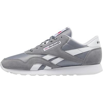 Reebok, Herren, Sneakers, CLASSIC NYLON Sneaker heren, PUGRY5/FTWWHT/FTWWHT, 44 EU, Weiss, Grau, (44) Reebok, Herren, Sneakers, CLASSIC NYLON Sneaker heren, PUGRY5/FTWWHT/FTWWHT, 44 EU, Weiss, Grau, (44)