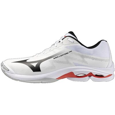 Mizuno, Herren, Hallenschuhe, Wave Lightning Pro (45), Mehrfarbig, Rot, Schwarz, Weiss Mizuno, Herren, Hallenschuhe, Wave Lightning Pro (45), Mehrfarbig, Rot, Schwarz, Weiss