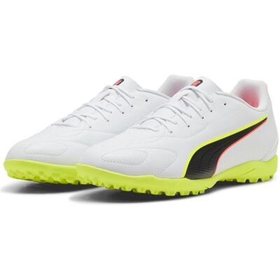Puma Unisex, Fussballschuhe, KING 20 PLAY TT (39.5), Rot, Weiss, Gelb Puma Unisex, Fussballschuhe, KING 20 PLAY TT (39.5), Rot, Weiss, Gelb