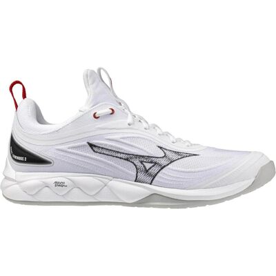 Mizuno, Unisex, Hallenschuhe, Wave Luminous 3 (42.5), Schwarz, Rot, Weiss Mizuno, Unisex, Hallenschuhe, Wave Luminous 3 (42.5), Schwarz, Rot, Weiss