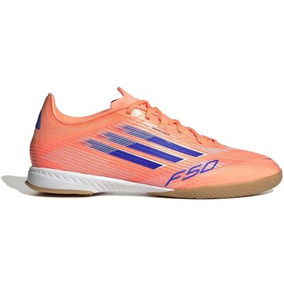 Adidas Herren, Fussballschuhe, Unisex F50 League Indoor Fussballschuhe Beam Orange/Lucid Blue/Cloud White 44 (44), Orange, Blau, Weiss Adidas Herren, Fussballschuhe, Unisex F50 League Indoor Fussballschuhe Beam Orange/Lucid Blue/Cloud White 44 (44), Orange, Blau, Weiss