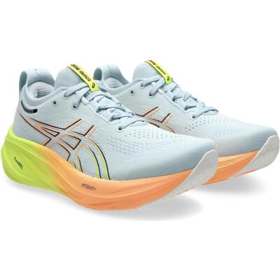 ASICS, Damen, Laufschuhe, GEL-Nimbus 26 Paris Laufschuhe Cool Grey / Safety Yellow für Damen (42), Grau, Gelb ASICS, Damen, Laufschuhe, GEL-Nimbus 26 Paris Laufschuhe Cool Grey / Safety Yellow für Damen (42), Grau, Gelb