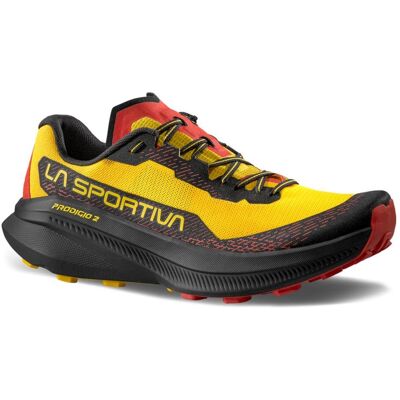 La Sportiva, Herren, Laufschuhe, Prodigio 2 - Trailrunning-Schuh für vielseitige Einsätze (42.5), Schwarz, Gelb La Sportiva, Herren, Laufschuhe, Prodigio 2 - Trailrunning-Schuh für vielseitige Einsätze (42.5), Schwarz, Gelb