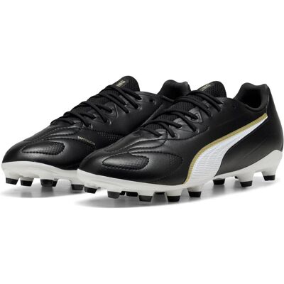 Puma Jungen, Fussballschuhe, KING 20 MATCH FG/AG Jr (37.5), Weiss, Schwarz, Gold Puma Jungen, Fussballschuhe, KING 20 MATCH FG/AG Jr (37.5), Weiss, Schwarz, Gold