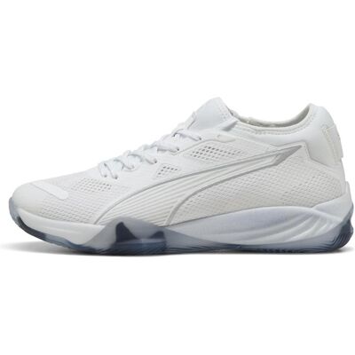 Puma Unisex, Hallenschuhe, Eliminate NITRO SQD 4 (48), Weiss, Silber Puma Unisex, Hallenschuhe, Eliminate NITRO SQD 4 (48), Weiss, Silber