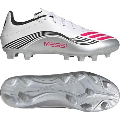 Adidas Herren, Fussballschuhe, F50 Messi Club Fussballschuhe (43, 43 1/3), Weiss, Rot, Silber Adidas Herren, Fussballschuhe, F50 Messi Club Fussballschuhe (43, 43 1/3), Weiss, Rot, Silber