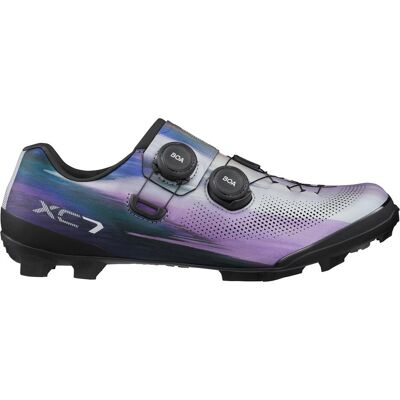 Shimano Herren, Veloschuhe, Men MTB SH-XC7 Schuh SPD (39), Silber, Violett Shimano Herren, Veloschuhe, Men MTB SH-XC7 Schuh SPD (39), Silber, Violett