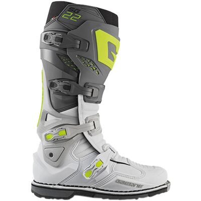GAERNE - SG-22 - Dunkelgrau/Weiß/Grau - 42 EU - Motocross boots GAERNE - SG-22 - Dunkelgrau/Weiß/Grau - 42 EU - Motocross boots