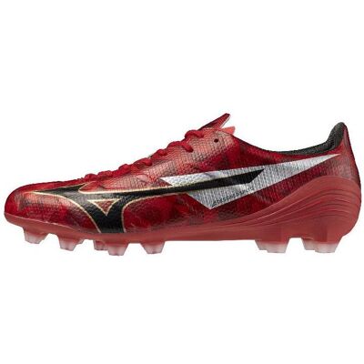 Mizuno, Herren, Fussballschuhe, Alpha II Pro FG Rot (44), Schwarz, Gold, Rot Mizuno, Herren, Fussballschuhe, Alpha II Pro FG Rot (44), Schwarz, Gold, Rot