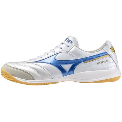 Mizuno, Unisex, Hallenschuhe, Morelia Sala Elite In (45), Weiss, Blau Mizuno, Unisex, Hallenschuhe, Morelia Sala Elite In (45), Weiss, Blau