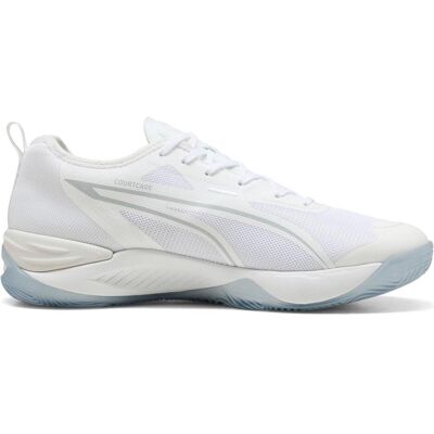 Puma Unisex, Hallenschuhe, Eliminate NITRO 4 (42.5), Weiss, Silber Puma Unisex, Hallenschuhe, Eliminate NITRO 4 (42.5), Weiss, Silber