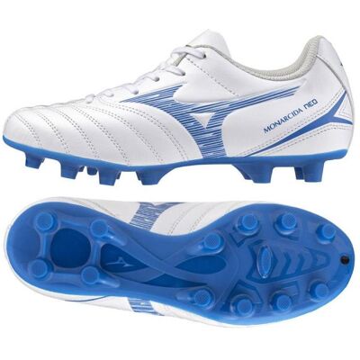 Mizuno, Unisex, Fussballschuhe, Monarcida Neo Iii Select Jr Fg (36), Weiss, Blau Mizuno, Unisex, Fussballschuhe, Monarcida Neo Iii Select Jr Fg (36), Weiss, Blau