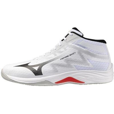 Mizuno, Unisex, Hallenschuhe, Lightning Select Mid (39), Rot, Weiss, Schwarz Mizuno, Unisex, Hallenschuhe, Lightning Select Mid (39), Rot, Weiss, Schwarz