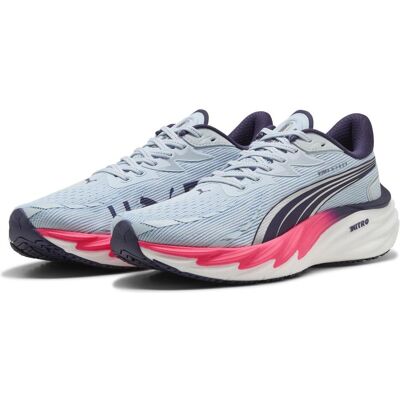 Puma Herren, Laufschuhe, Velocity NITRO 4 X HYROX (40.5), Pink, Blau, Grau Puma Herren, Laufschuhe, Velocity NITRO 4 X HYROX (40.5), Pink, Blau, Grau