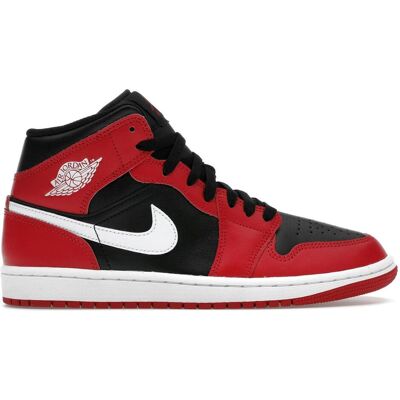 Air Jordan, Herren, Sneakers, 1 Mid Men's Basketball Shoe Black/Gym Red/White - DQ8426-061, Rot, Weiss, Schwarz, (45.5) Air Jordan, Herren, Sneakers, 1 Mid Men's Basketball Shoe Black/Gym Red/White - DQ8426-061, Rot, Weiss, Schwarz, (45.5)