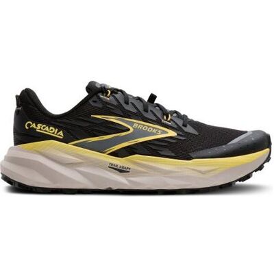 Brooks Running, Herren, Laufschuhe, Cascadia 19 (44), Schwarz, Gelb Brooks Running, Herren, Laufschuhe, Cascadia 19 (44), Schwarz, Gelb