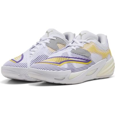 Puma Unisex, Hallenschuhe, All-Pro NITRO 2 (40), Gelb, Weiss, Violett Puma Unisex, Hallenschuhe, All-Pro NITRO 2 (40), Gelb, Weiss, Violett