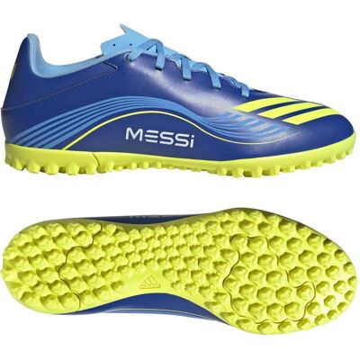 Adidas Unisex, Fussballschuhe, F50 Messi Club TF (45 1/3), Blau, Gelb Adidas Unisex, Fussballschuhe, F50 Messi Club TF (45 1/3), Blau, Gelb