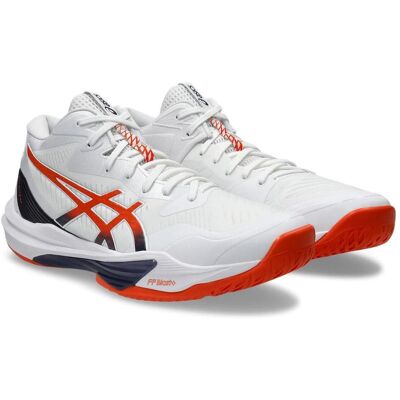 ASICS Performance, Herren, Hallenschuhe, ASICS Sky Elite FF 3 MT Herensneakers, wit, oranje, Nova, 41.5 EU (41.5), Weiss, Orange ASICS Performance, Herren, Hallenschuhe, ASICS Sky Elite FF 3 MT Herensneakers, wit, oranje, Nova, 41.5 EU (41.5), Weiss, Orange