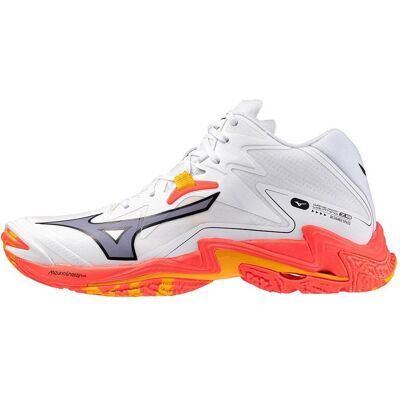 Mizuno, Unisex, Hallenschuhe, Wave Lightning Z8 Mid (45), Weiss Mizuno, Unisex, Hallenschuhe, Wave Lightning Z8 Mid (45), Weiss