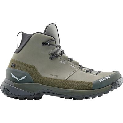 Salewa, Herren, Wanderschuhe, Puez Leather Mid PTX (44.5), Orange, Grau Salewa, Herren, Wanderschuhe, Puez Leather Mid PTX (44.5), Orange, Grau
