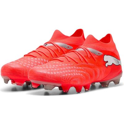 Puma Unisex, Fussballschuhe, Future 9 Match Fg/Ag (46.5), Rot, Schwarz, Silber Puma Unisex, Fussballschuhe, Future 9 Match Fg/Ag (46.5), Rot, Schwarz, Silber