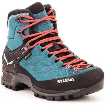 Salewa, Damen, Wanderschuhe, Mountain Trainer Mid Gore-Tex Da Schuhe (36), Schwarz, Blau Salewa, Damen, Wanderschuhe, Mountain Trainer Mid Gore-Tex Da Schuhe (36), Schwarz, Blau