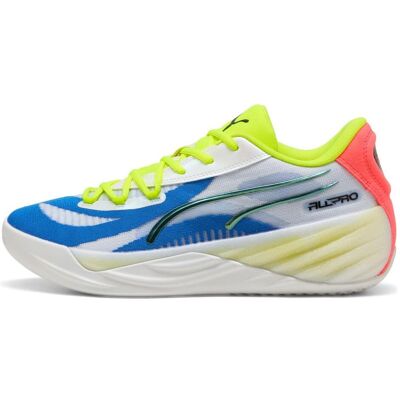 Puma Unisex, Hallenschuhe, All-Pro Nitro (44), Weiss, Mehrfarbig, Pink, Gelb Puma Unisex, Hallenschuhe, All-Pro Nitro (44), Weiss, Mehrfarbig, Pink, Gelb