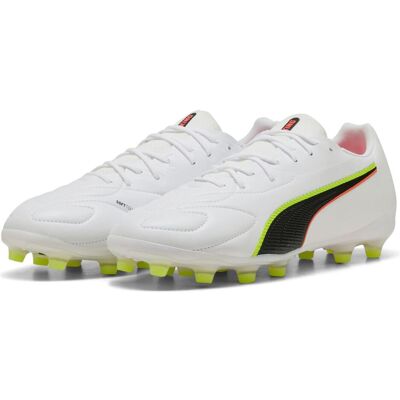 Puma Herren, Fussballschuhe, KING 20 MATCH FG/AG (42), Rot, Gelb, Weiss Puma Herren, Fussballschuhe, KING 20 MATCH FG/AG (42), Rot, Gelb, Weiss