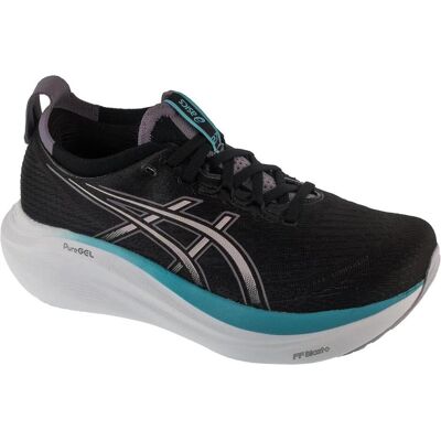 ASICS Performance, Damen, Laufschuhe, GEL-NIMBUS 27 Lady (37.5), Schwarz, Violett ASICS Performance, Damen, Laufschuhe, GEL-NIMBUS 27 Lady (37.5), Schwarz, Violett