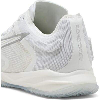 Puma Unisex, Hallenschuhe, Accelerate NITRO SQD 4 (39), Weiss, Silber Puma Unisex, Hallenschuhe, Accelerate NITRO SQD 4 (39), Weiss, Silber