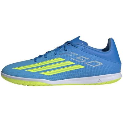 Adidas Herren, Fussballschuhe, F50 Club Indoor (44 2/3), Blau, Gelb Adidas Herren, Fussballschuhe, F50 Club Indoor (44 2/3), Blau, Gelb