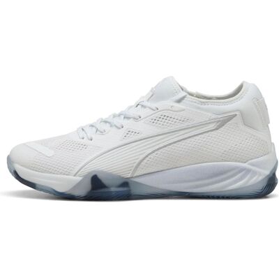 Puma Unisex, Hallenschuhe, Eliminate NITRO SQD 4 (44.5), Weiss, Silber Puma Unisex, Hallenschuhe, Eliminate NITRO SQD 4 (44.5), Weiss, Silber