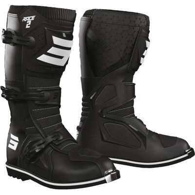 Shot racegear, Motorradschuhe, Stiefel Shot Race 2 Schwarz Gr. 43 (Herren, 43) Shot racegear, Motorradschuhe, Stiefel Shot Race 2 Schwarz Gr. 43 (Herren, 43)