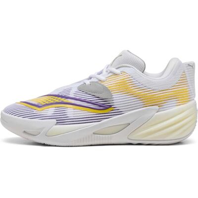 Puma Unisex, Hallenschuhe, All-Pro NITRO 2 (46), Weiss, Gelb Puma Unisex, Hallenschuhe, All-Pro NITRO 2 (46), Weiss, Gelb