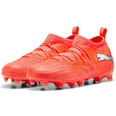 Puma Jungen, Fussballschuhe, FUTURE 9 MATCH FG/AG Jr (38.5), Rot, Weiss, Schwarz, Silber Puma Jungen, Fussballschuhe, FUTURE 9 MATCH FG/AG Jr (38.5), Rot, Weiss, Schwarz, Silber