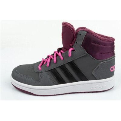 Adidas Unisex, Sneakers, Hoops Mid 2.0 K Basketballschuhe Kinder, Grau, Pink, (29) Adidas Unisex, Sneakers, Hoops Mid 2.0 K Basketballschuhe Kinder, Grau, Pink, (29)