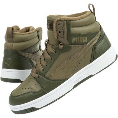Puma Unisex, Sneakers, Rebound V6 Mid WTR Jr, Grün, (38) Puma Unisex, Sneakers, Rebound V6 Mid WTR Jr, Grün, (38)